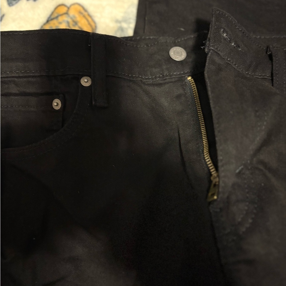 Levi's Black Slim Straight Jeans - Picture 2 of 3